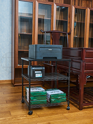 办公室书房打印机传真机架可移动文件架
