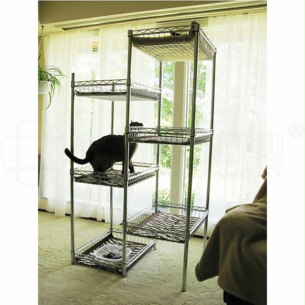 自制猫猫爬架猫窝猫树宠物笼子猫笼猫别墅自由空间-川井