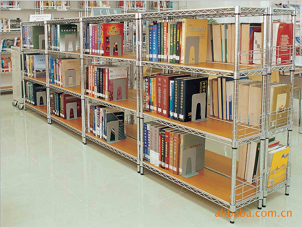 图书馆货架可移动单排货架书展架子-川井