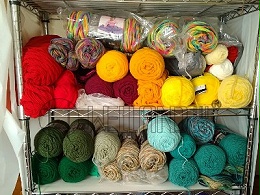毛线球-针织毛巾针线球-毛球整理-金属落地收纳架