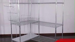 川井DIY电镀铬线网金属货架配件安装视频